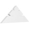 Ekena Millwork Richland Architectural Grade PVC Gable Bracket, 36"W x 15"H x 2"D x 6"F, 10/12 Pitch GBP036X15X0206RIC00 - alternate 1